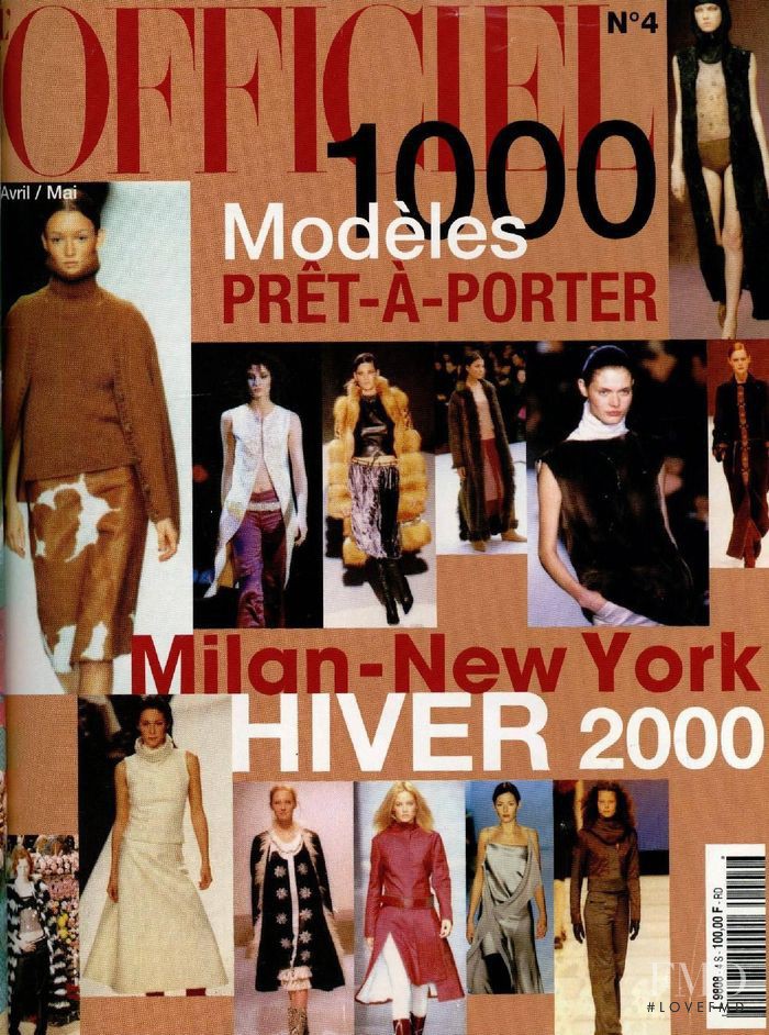  featured on the L\'Officiel 1000 Modeles Milan New York cover from October 1999