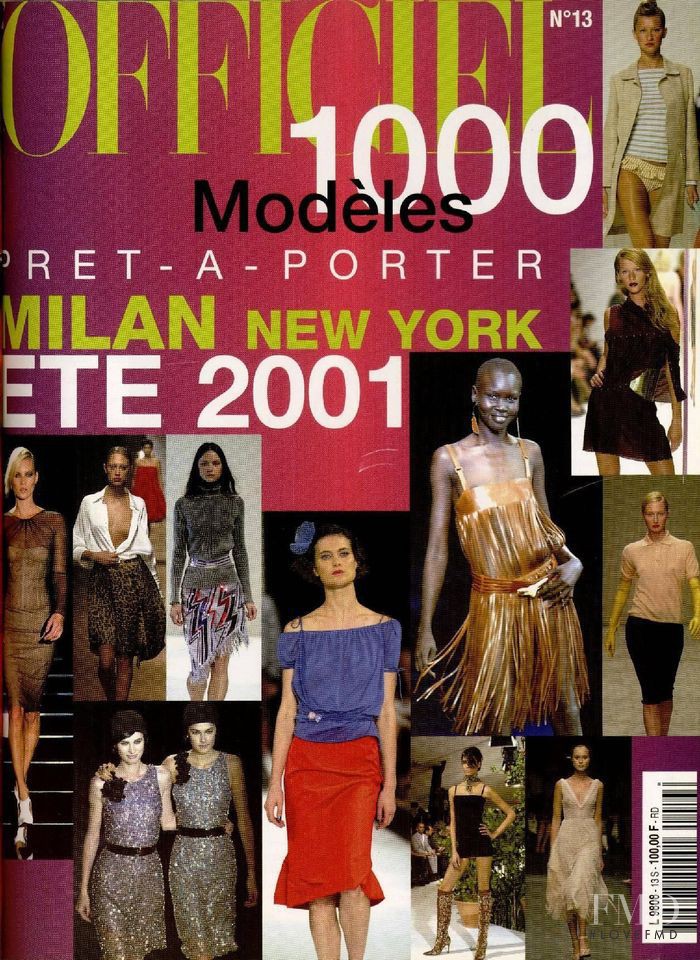  featured on the L\'Officiel 1000 Modeles Milan New York cover from April 2000
