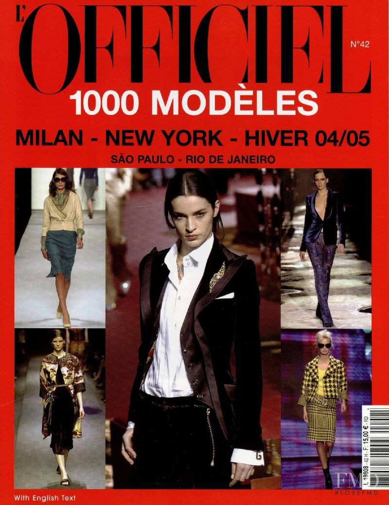  featured on the L\'Officiel 1000 Modeles Milan New York cover from October 2003