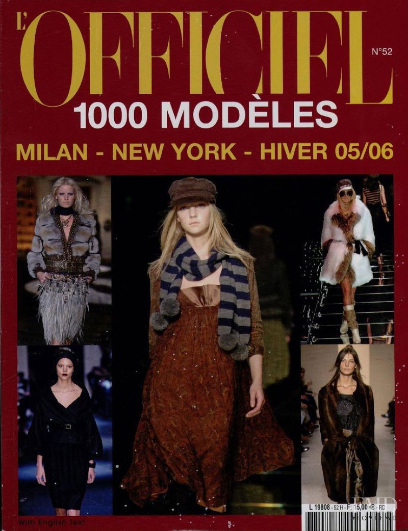  featured on the L\'Officiel 1000 Modeles Milan New York cover from October 2004