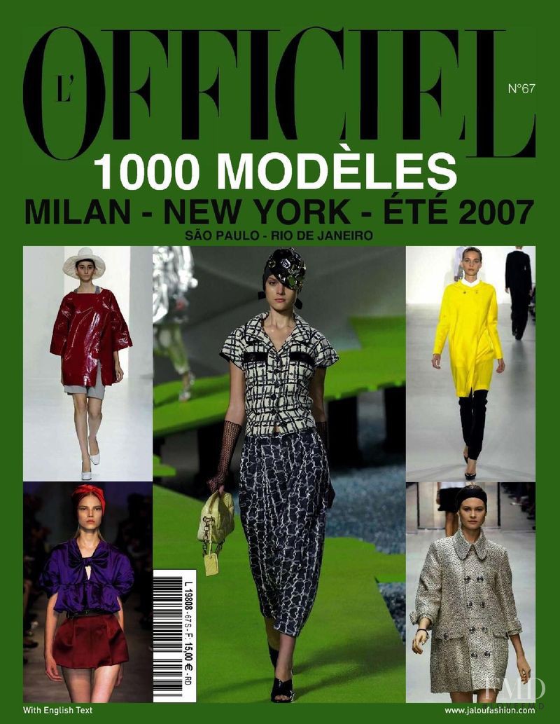  featured on the L\'Officiel 1000 Modeles Milan New York cover from April 2006
