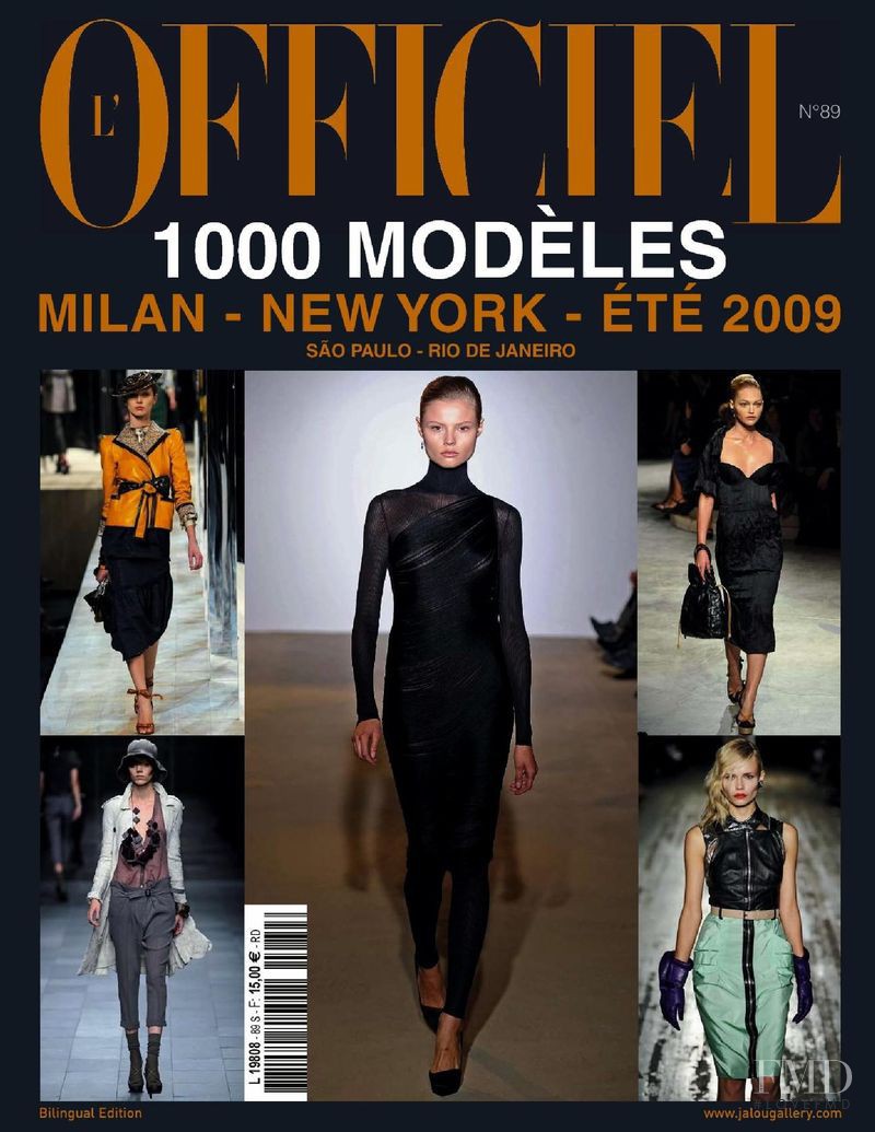  featured on the L\'Officiel 1000 Modeles Milan New York cover from April 2008