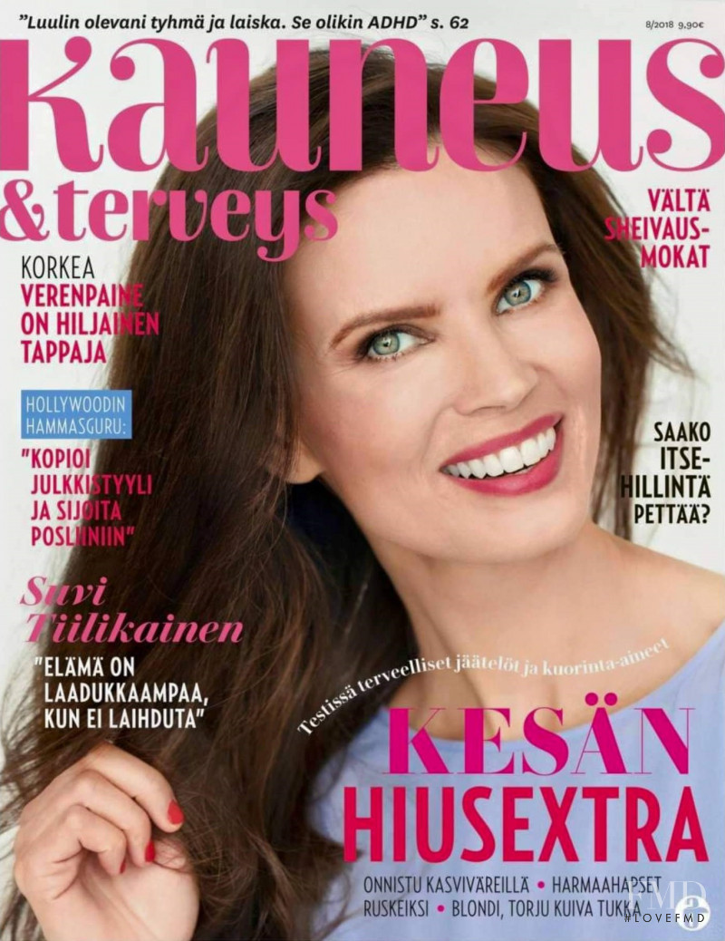 Suvi Miinala featured on the Kauneus & Terveys cover from August 2018