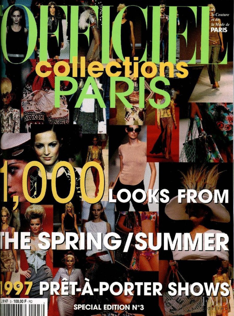  featured on the L\'Officiel 1000 Modeles Paris London cover from March 1996