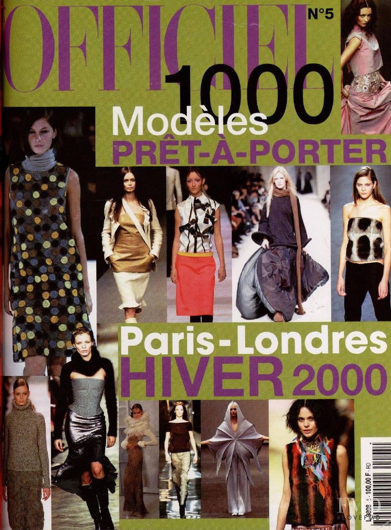  featured on the L\'Officiel 1000 Modeles Paris London cover from November 1999
