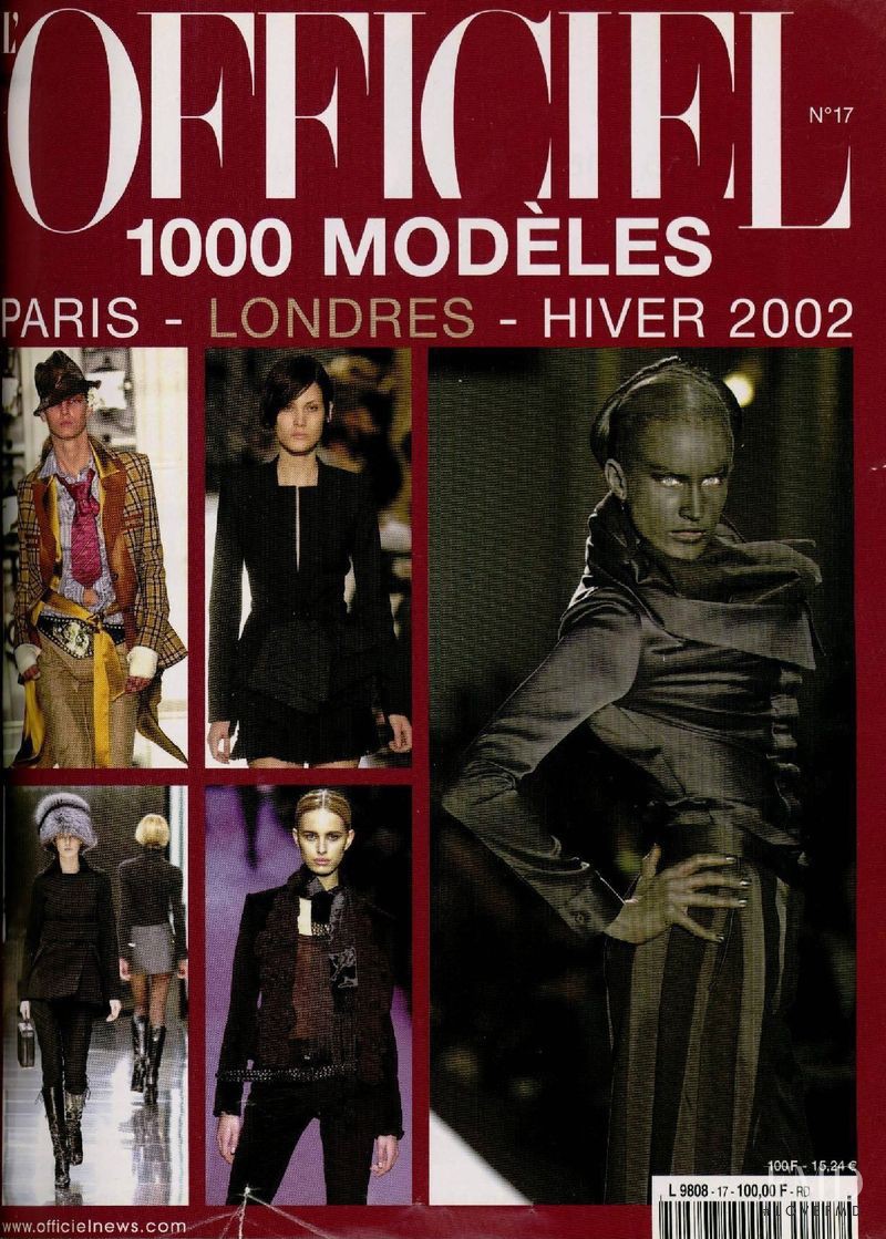  featured on the L\'Officiel 1000 Modeles Paris London cover from November 2001