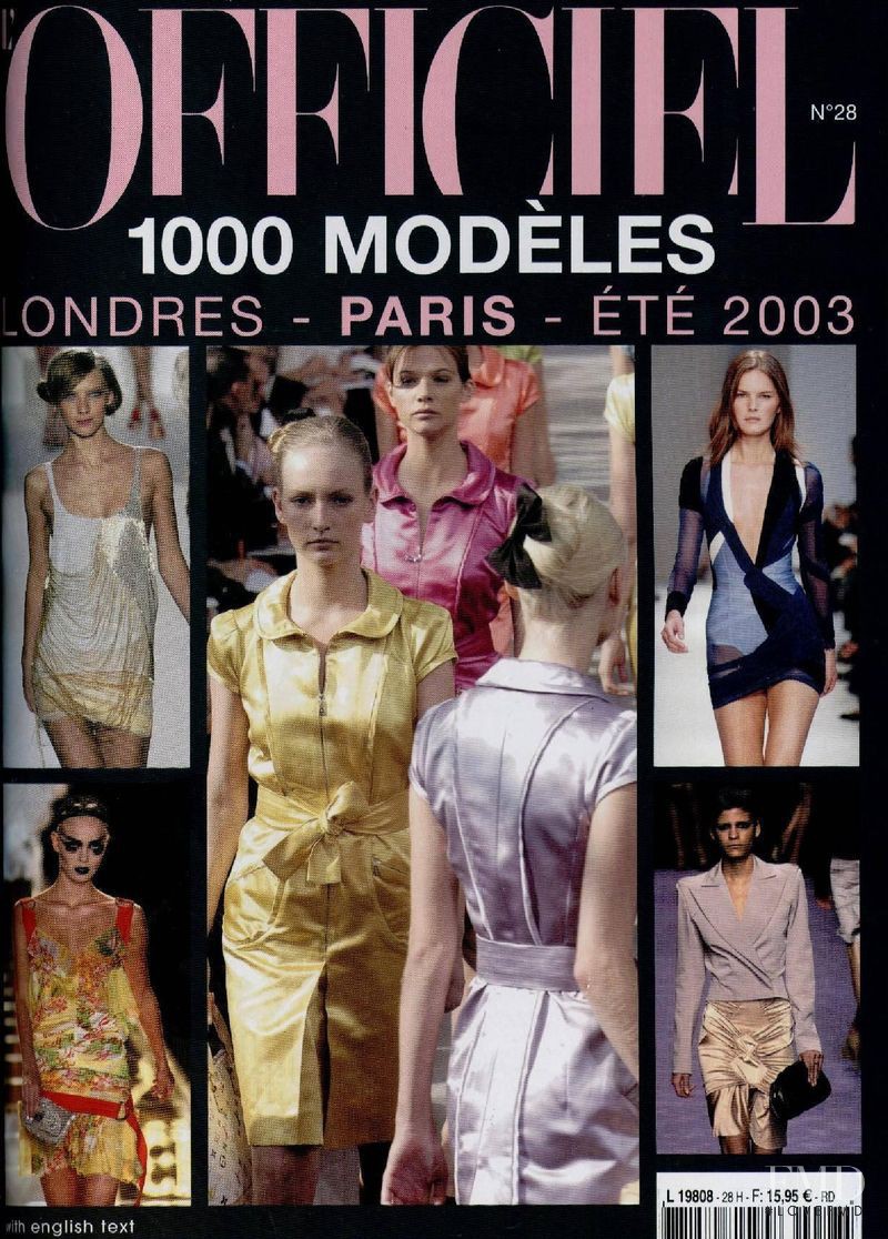  featured on the L\'Officiel 1000 Modeles Paris London cover from March 2002