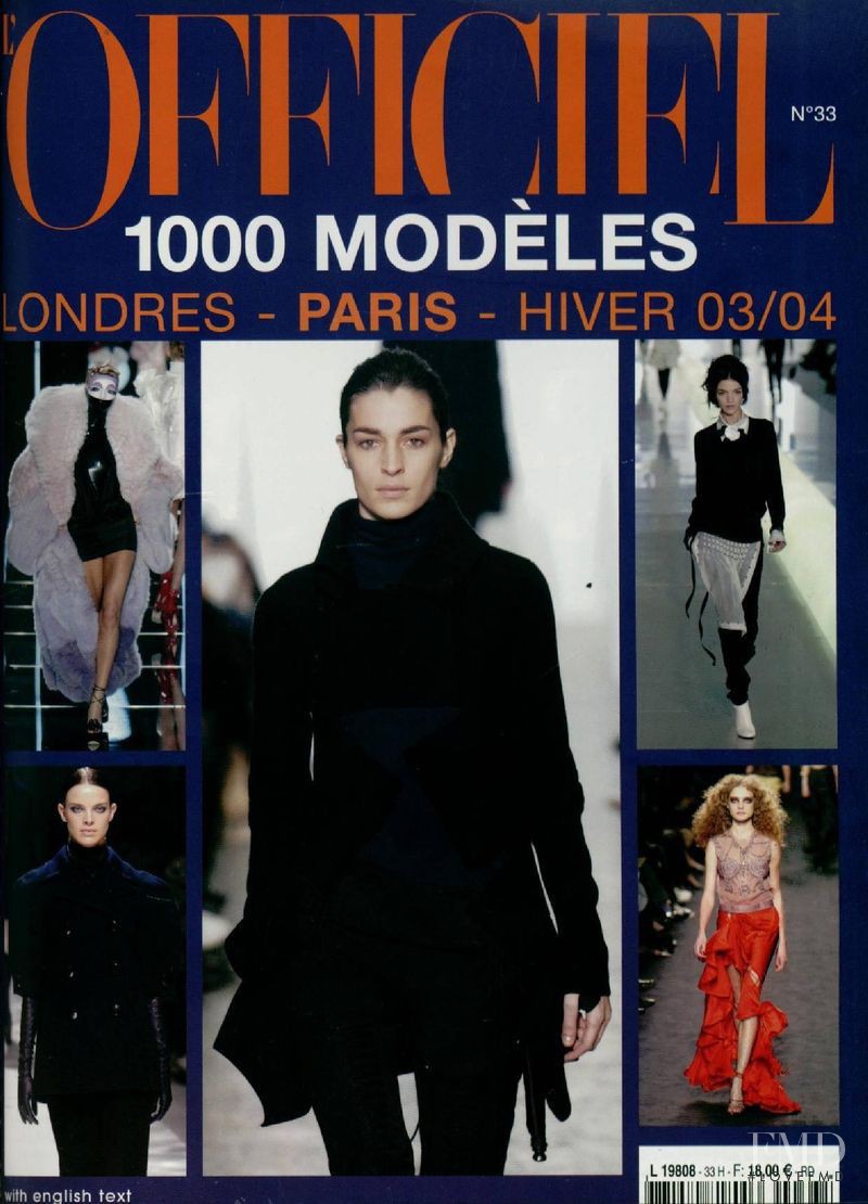  featured on the L\'Officiel 1000 Modeles Paris London cover from October 2002