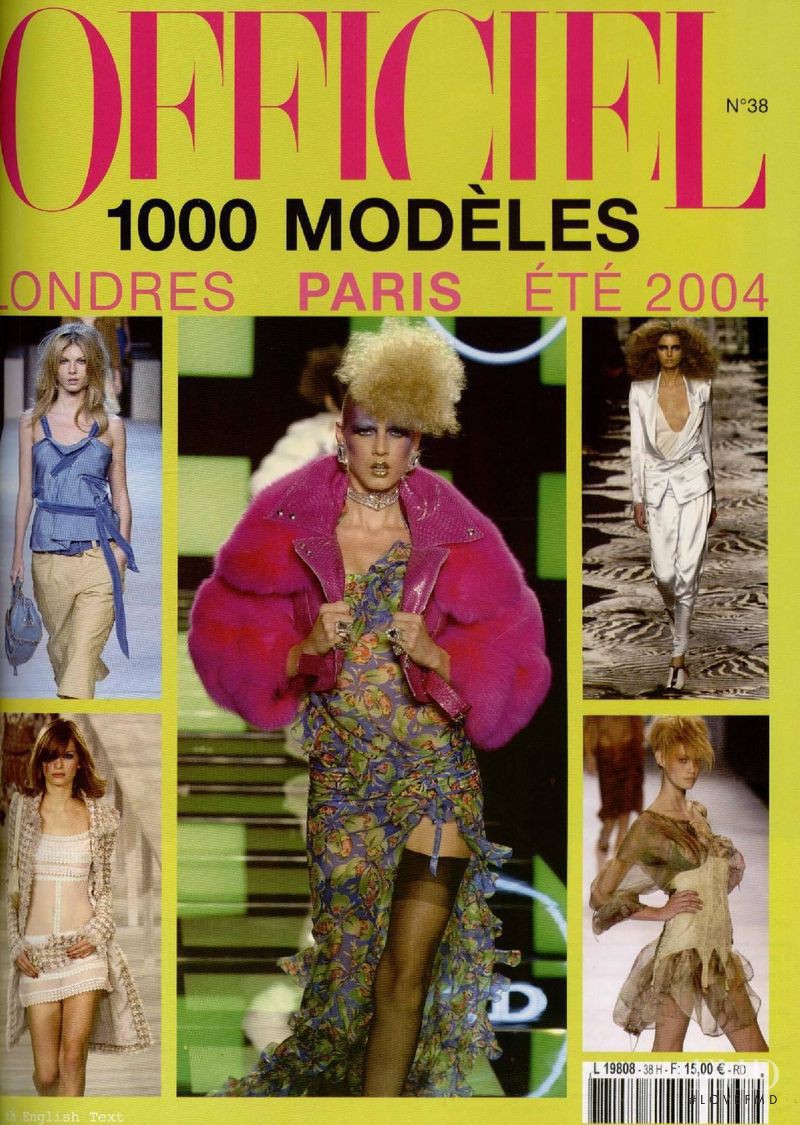  featured on the L\'Officiel 1000 Modeles Paris London cover from March 2003