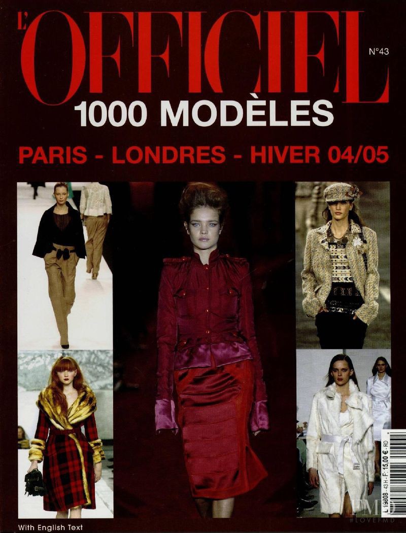  featured on the L\'Officiel 1000 Modeles Paris London cover from November 2003