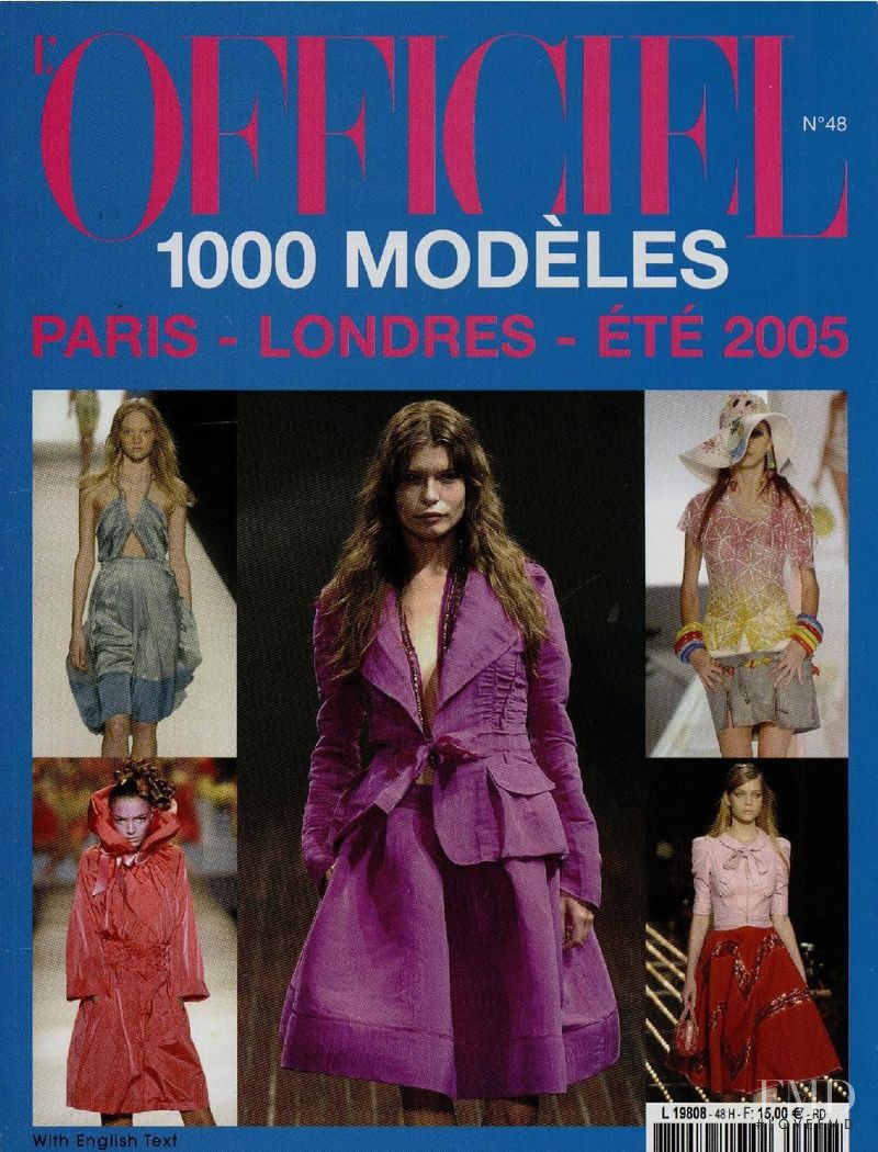  featured on the L\'Officiel 1000 Modeles Paris London cover from March 2004