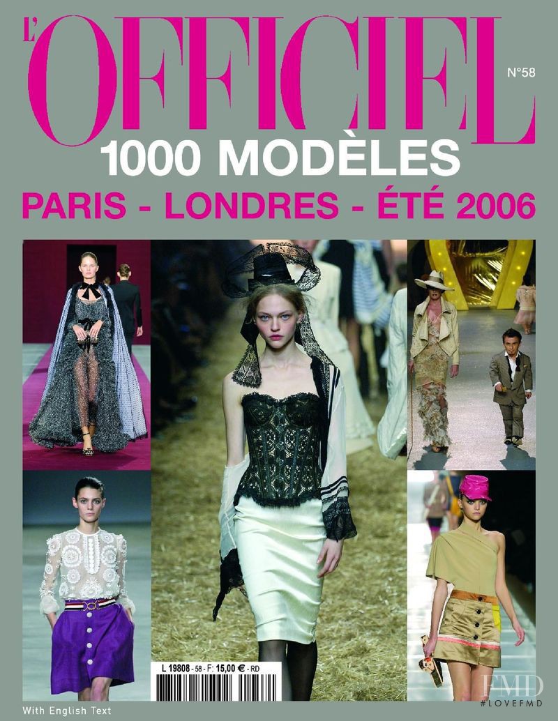  featured on the L\'Officiel 1000 Modeles Paris London cover from March 2005