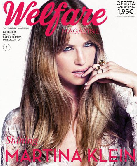 Martina Klein featured on the Welfare Magazine cover from April 2014