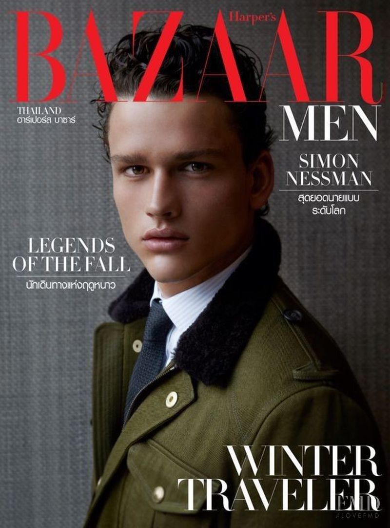 Simon Nessman featured on the Harper\'s Bazaar Men Thailand cover from September 2013