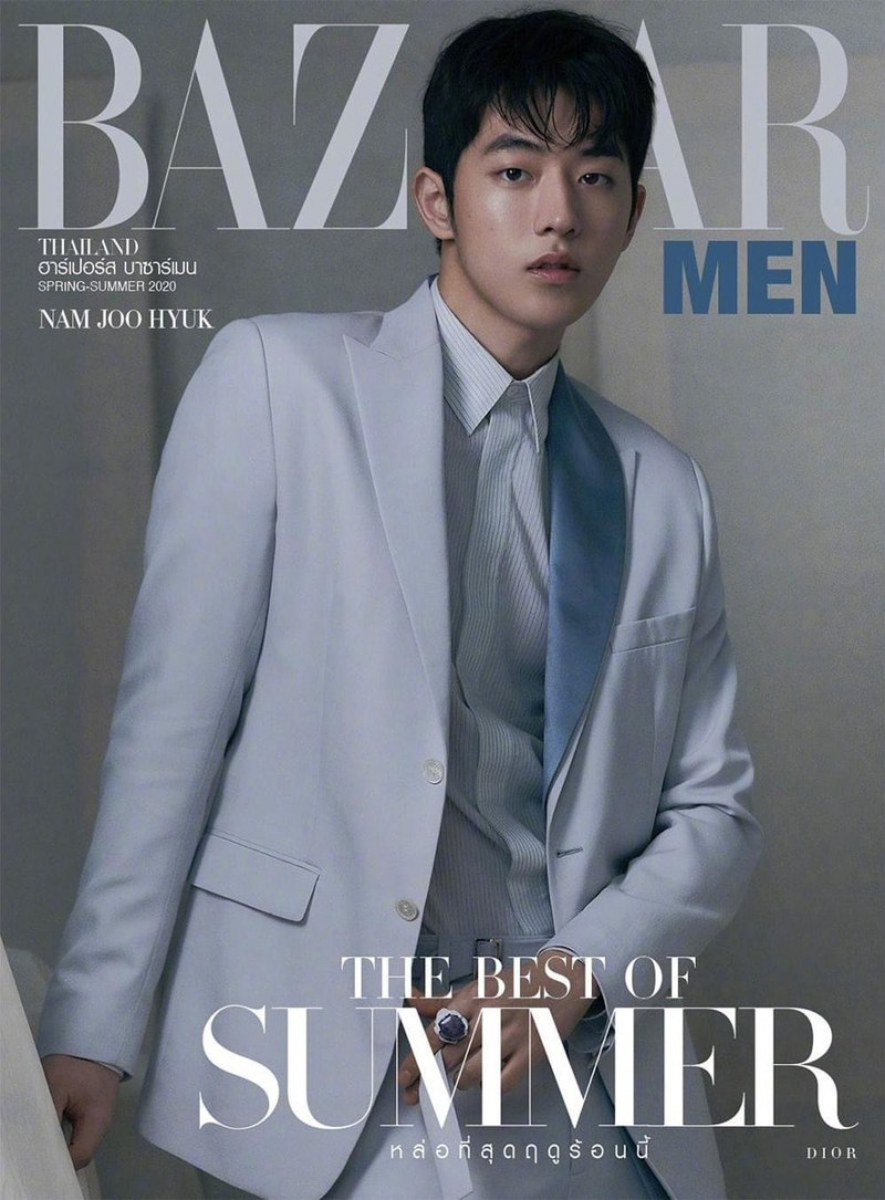 Nam Joo Hyuk featured on the Harper\'s Bazaar Men Thailand cover from March 2020
