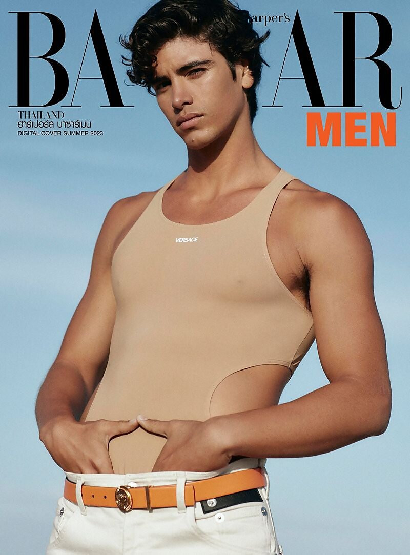 Sergio Perdomo featured on the Harper\'s Bazaar Men Thailand cover from June 2023
