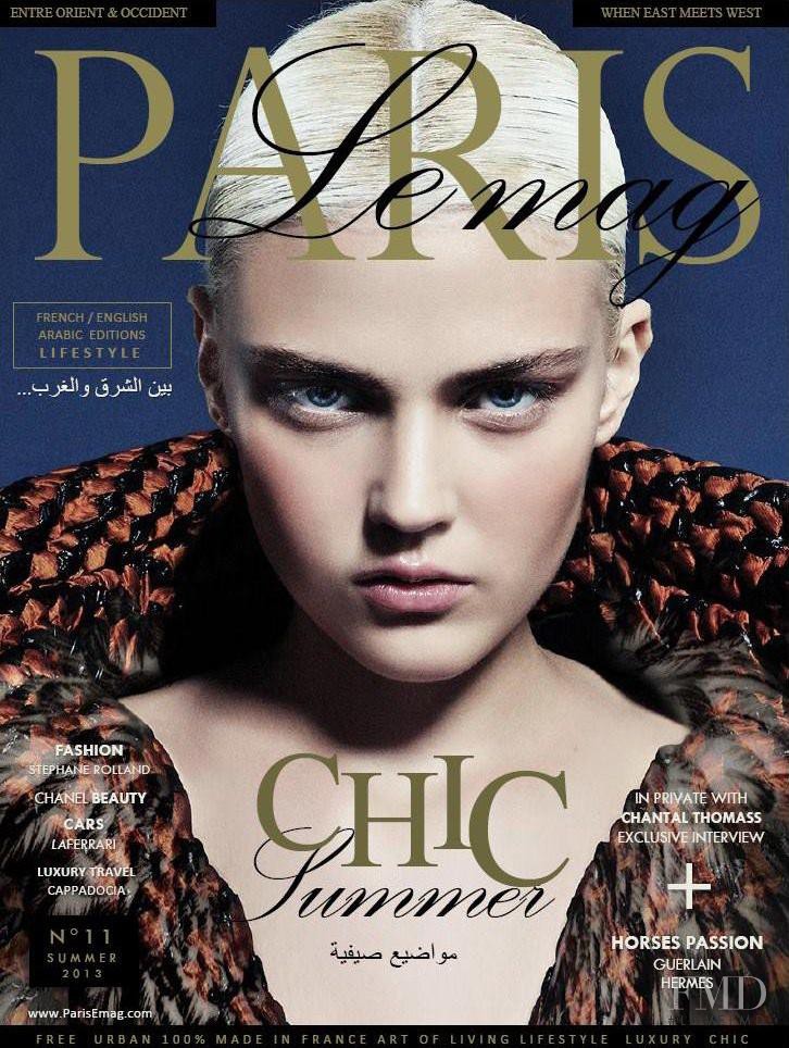 Natasha Markova featured on the Paris Le mag cover from July 2013