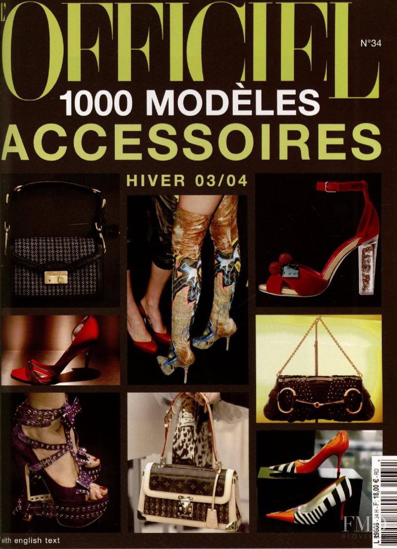  featured on the L\'Officiel 1000 Modele Accessoires cover from February 2002