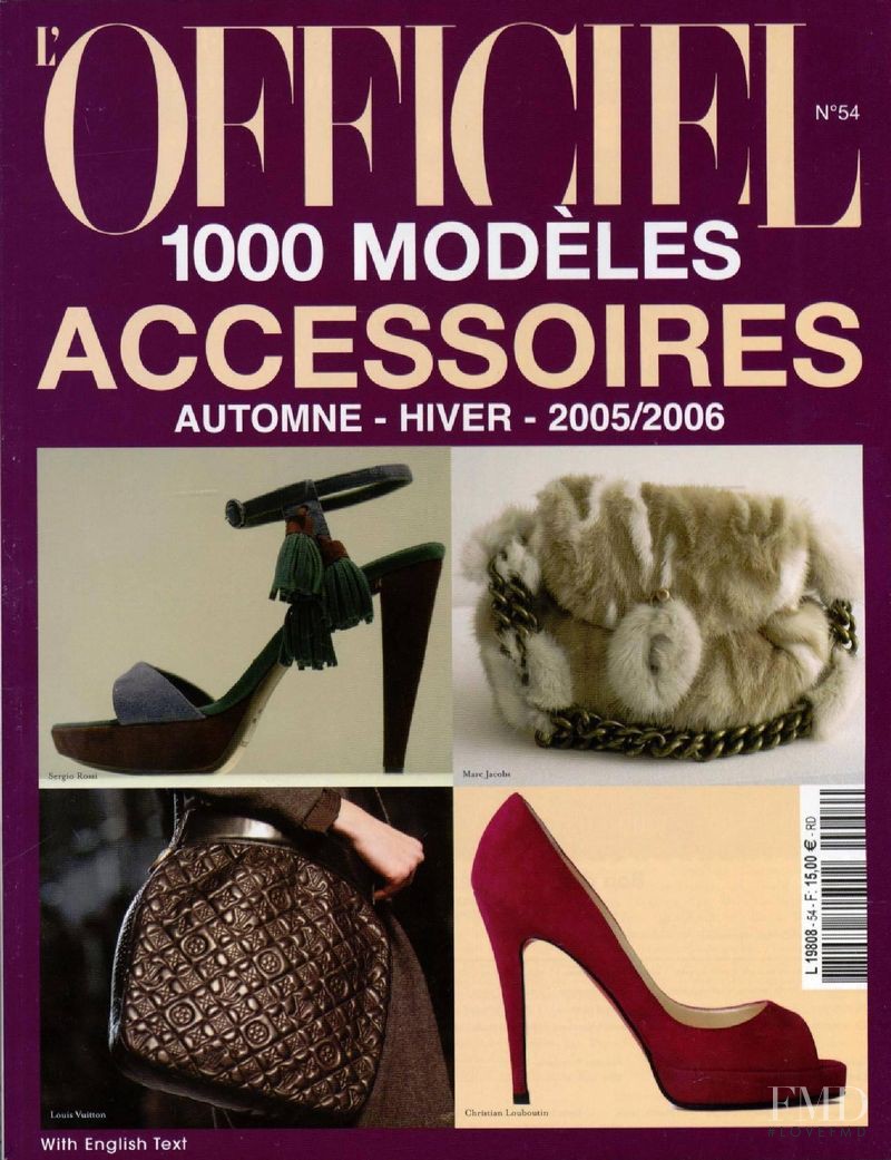  featured on the L\'Officiel 1000 Modele Accessoires cover from February 2004