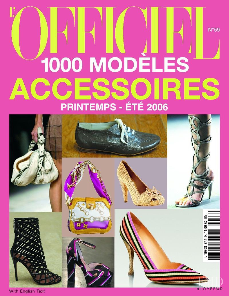  featured on the L\'Officiel 1000 Modele Accessoires cover from August 2005