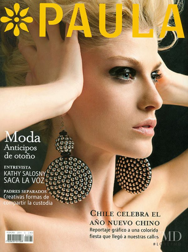 Anelise Rufine featured on the Paula cover from February 2011