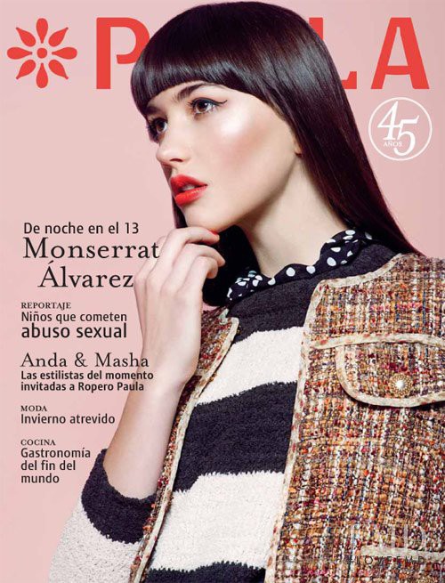 Zoe Polson featured on the Paula cover from May 2012