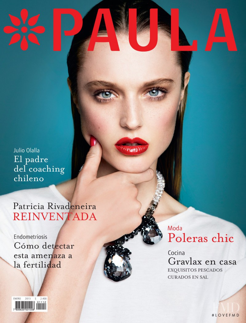 Lieve Dannau featured on the Paula cover from January 2013