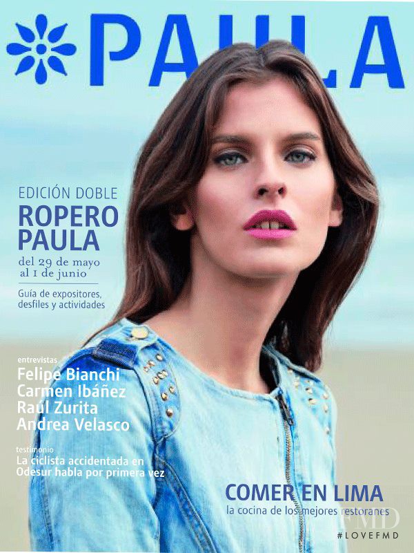 Gabriela Fuentes featured on the Paula cover from May 2014