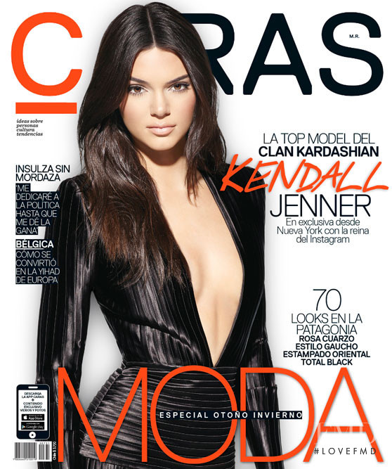 Kendall Jenner featured on the Caras Chile cover from April 2016