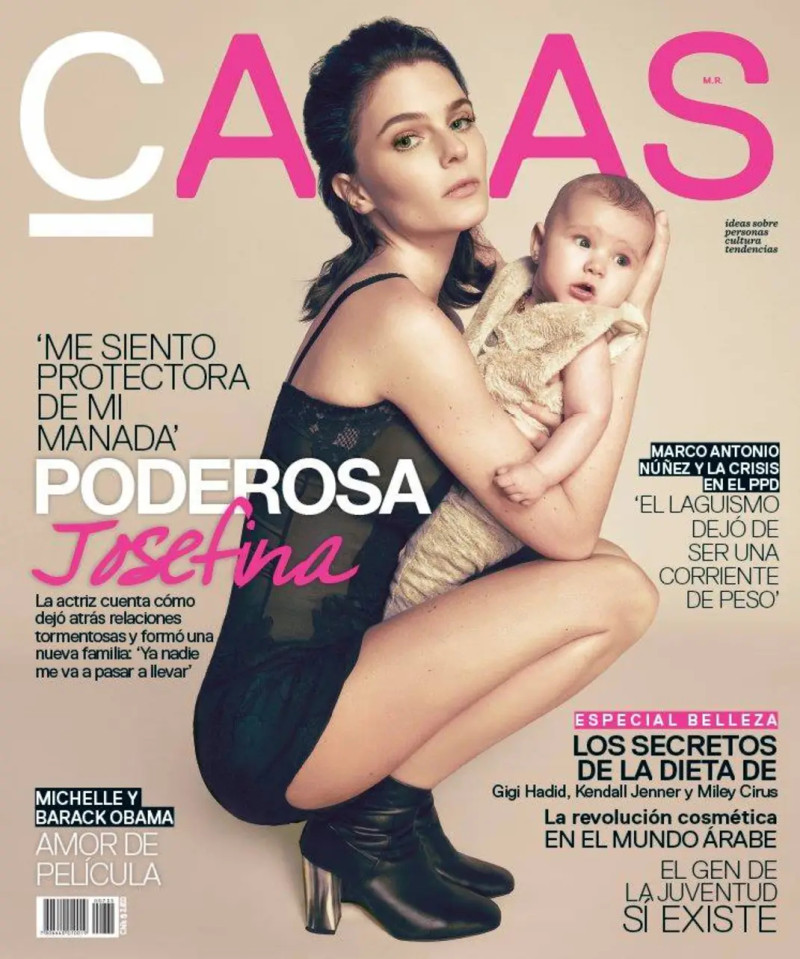 Josefina Montané featured on the Caras Chile cover from June 2016