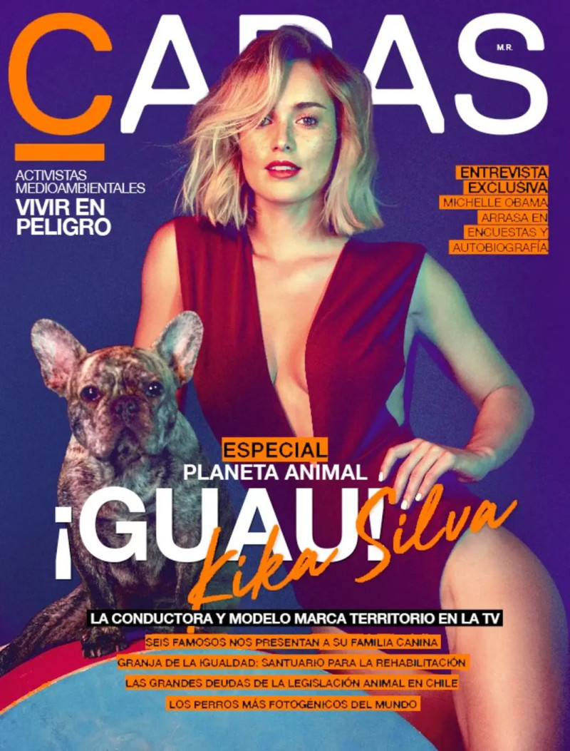 Kika Silva featured on the Caras Chile cover from January 2019