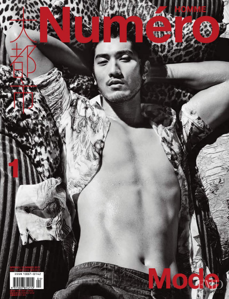 Godfrey Gao featured on the Numéro Homme China cover from March 2011