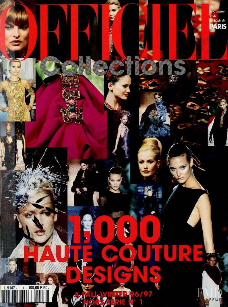  featured on the L\'Officiel 1000 Modele Haute Couture cover from November 1995