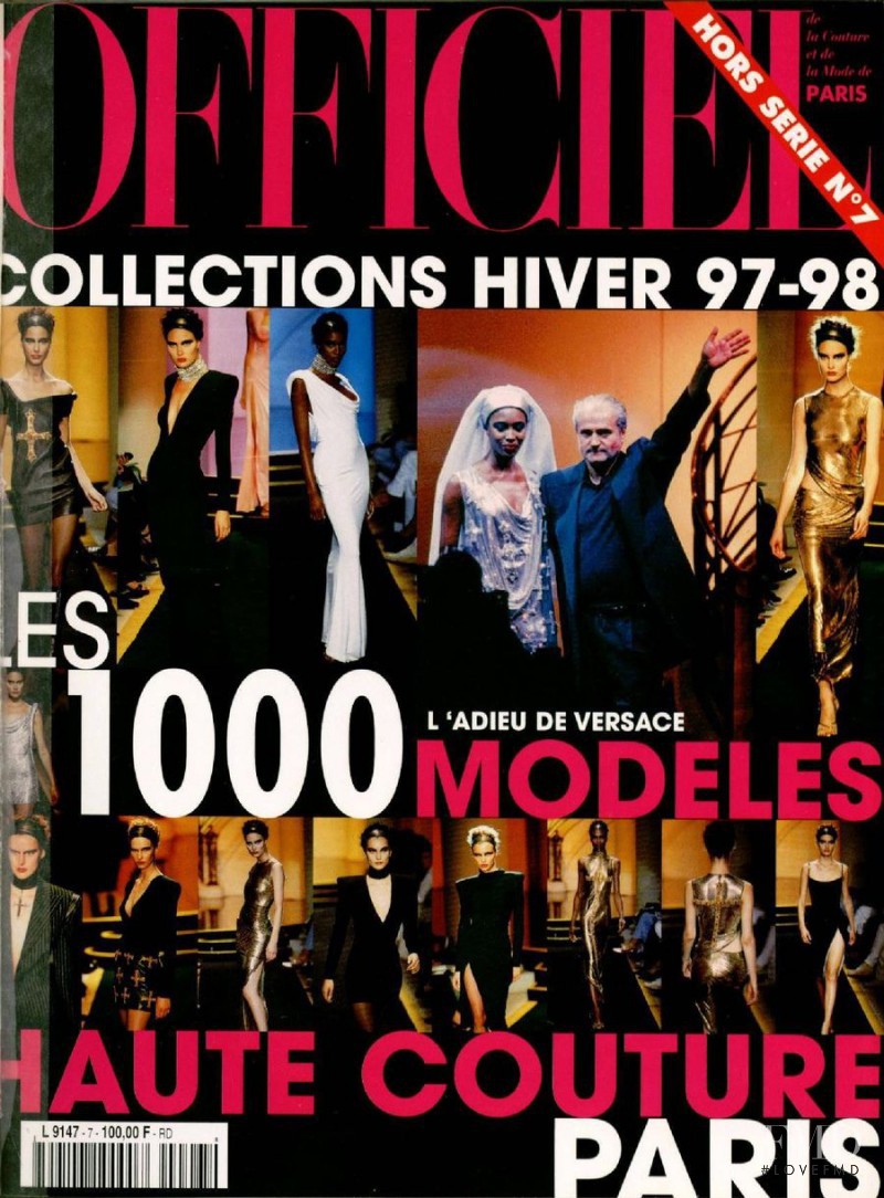  featured on the L\'Officiel 1000 Modele Haute Couture cover from November 1996