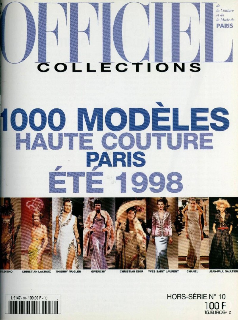  featured on the L\'Officiel 1000 Modele Haute Couture cover from May 1997