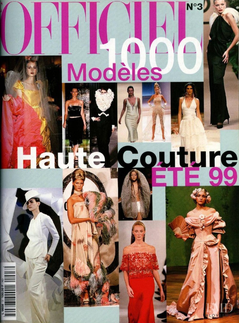  featured on the L\'Officiel 1000 Modele Haute Couture cover from May 1998