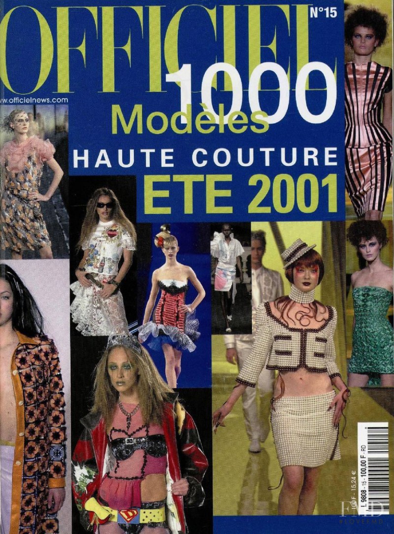  featured on the L\'Officiel 1000 Modele Haute Couture cover from May 2000