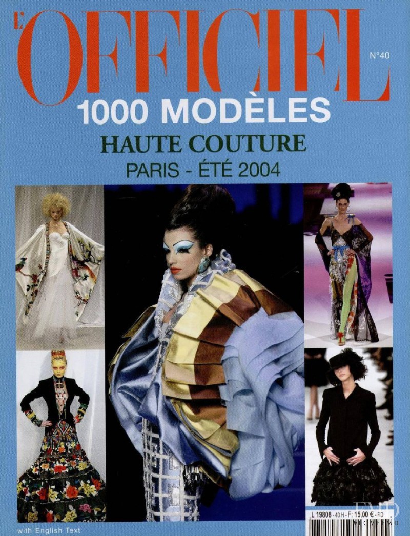 featured on the L\'Officiel 1000 Modele Haute Couture cover from May 2003