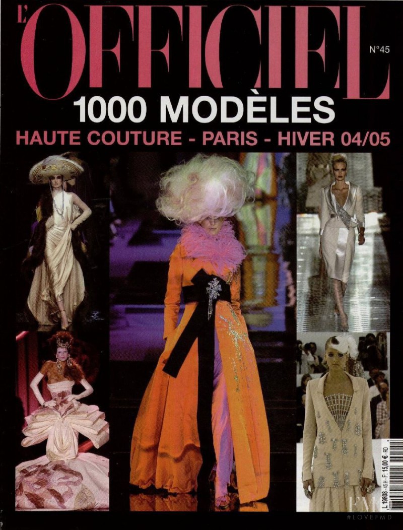  featured on the L\'Officiel 1000 Modele Haute Couture cover from November 2003