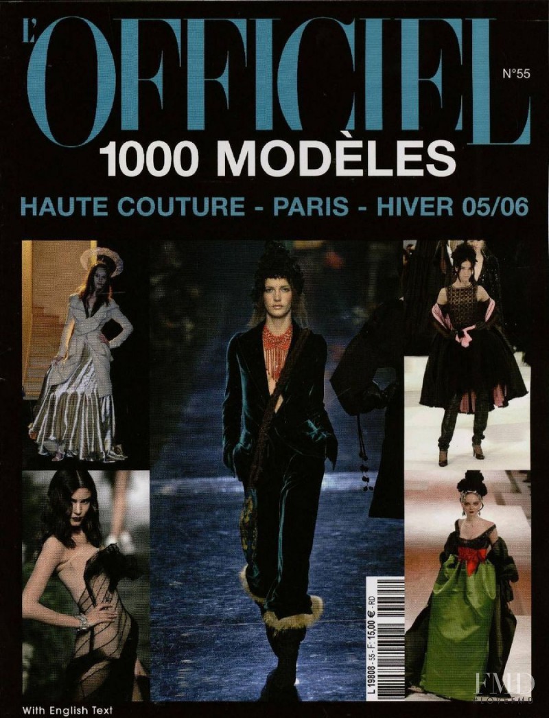  featured on the L\'Officiel 1000 Modele Haute Couture cover from October 2004