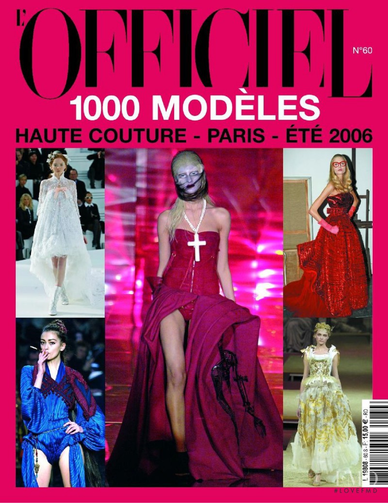  featured on the L\'Officiel 1000 Modele Haute Couture cover from May 2005