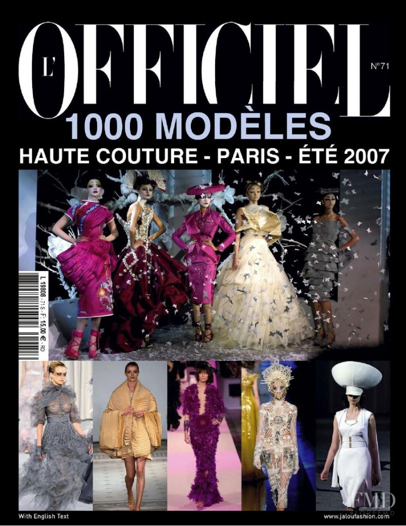  featured on the L\'Officiel 1000 Modele Haute Couture cover from May 2006