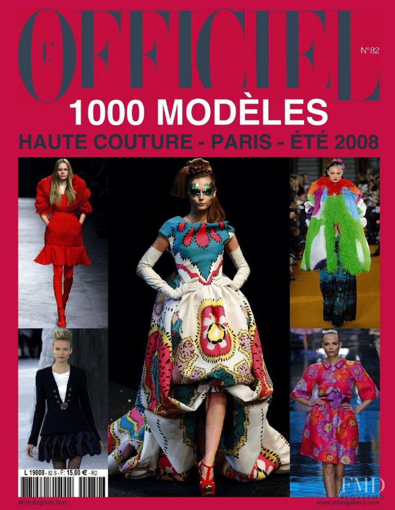  featured on the L\'Officiel 1000 Modele Haute Couture cover from May 2007