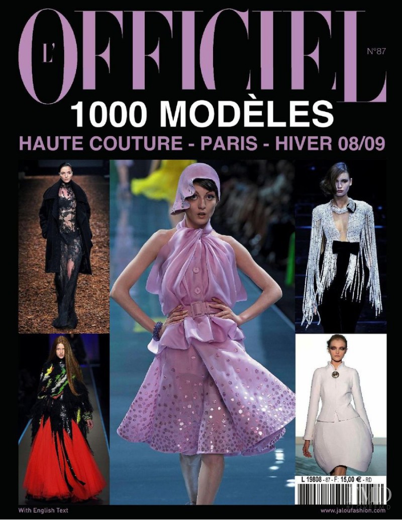  featured on the L\'Officiel 1000 Modele Haute Couture cover from November 2007