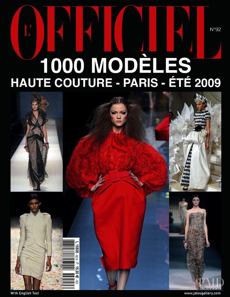  featured on the L\'Officiel 1000 Modele Haute Couture cover from May 2008