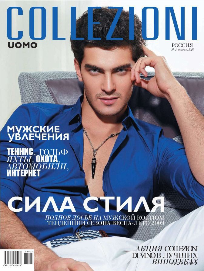  featured on the Collezioni Uomo Russia cover from February 2009