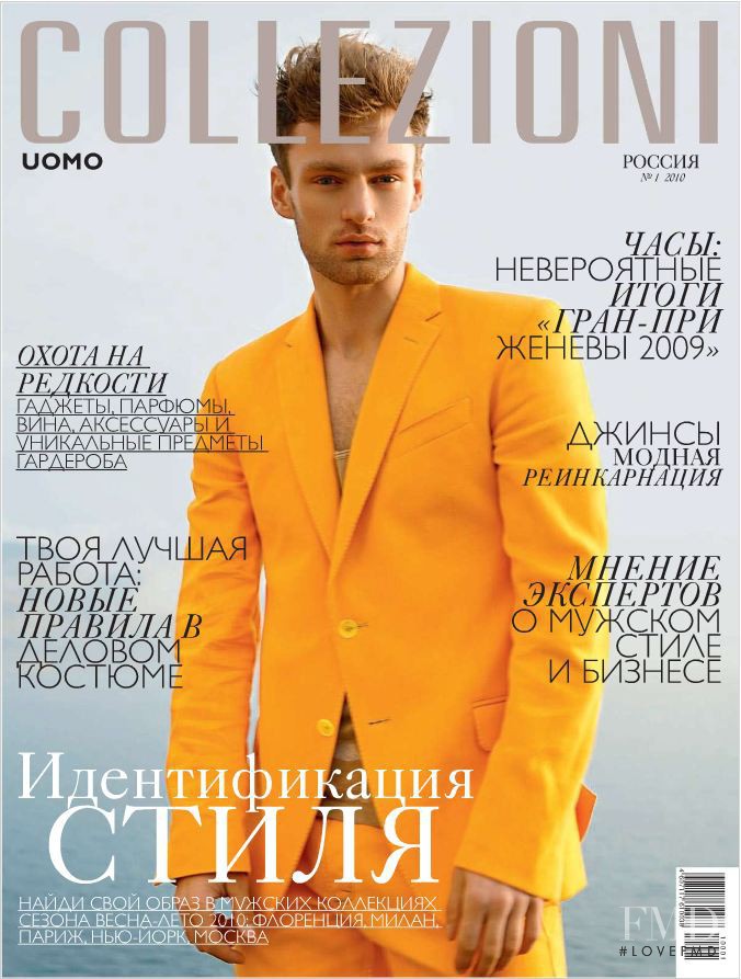  featured on the Collezioni Uomo Russia cover from January 2010