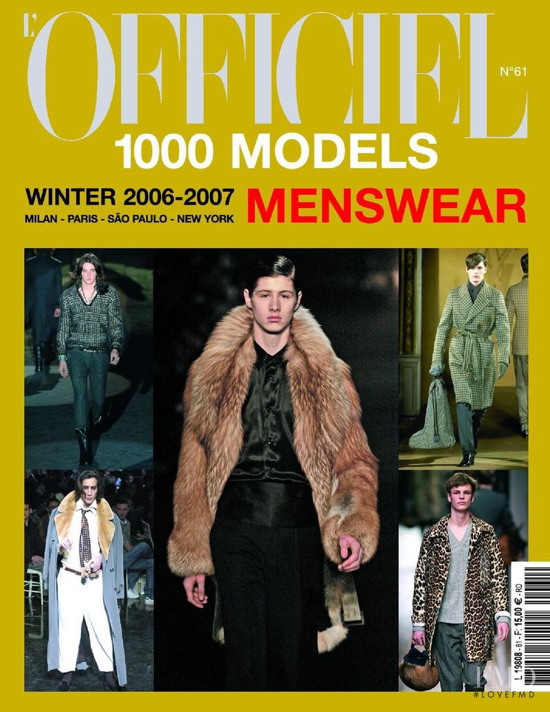  featured on the L\'Officiel 1000 Modele Hommes cover from November 2005