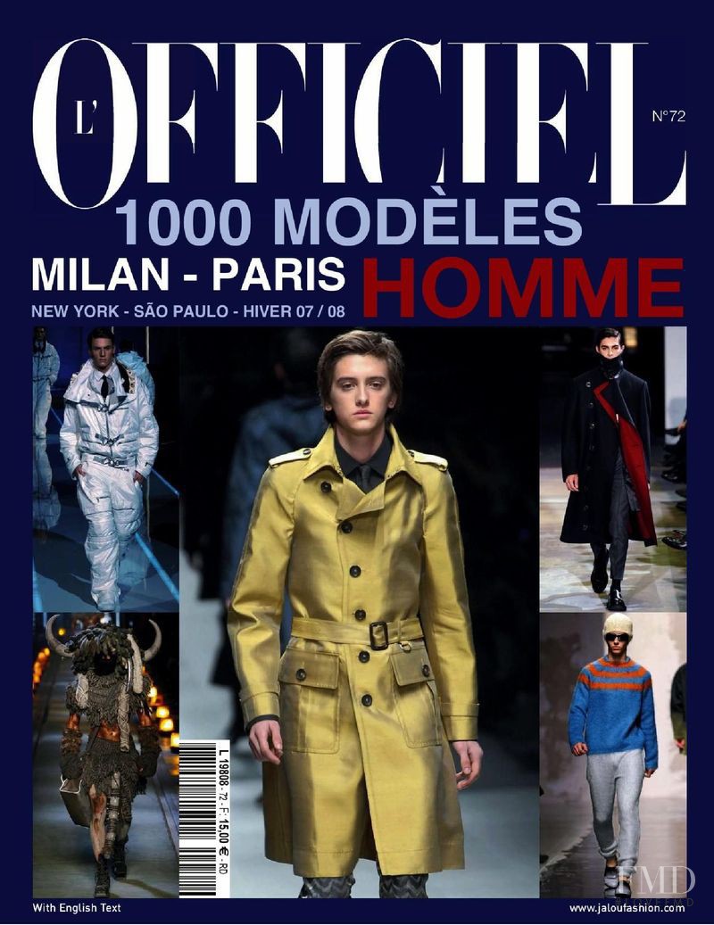 featured on the L\'Officiel 1000 Modele Hommes cover from November 2006