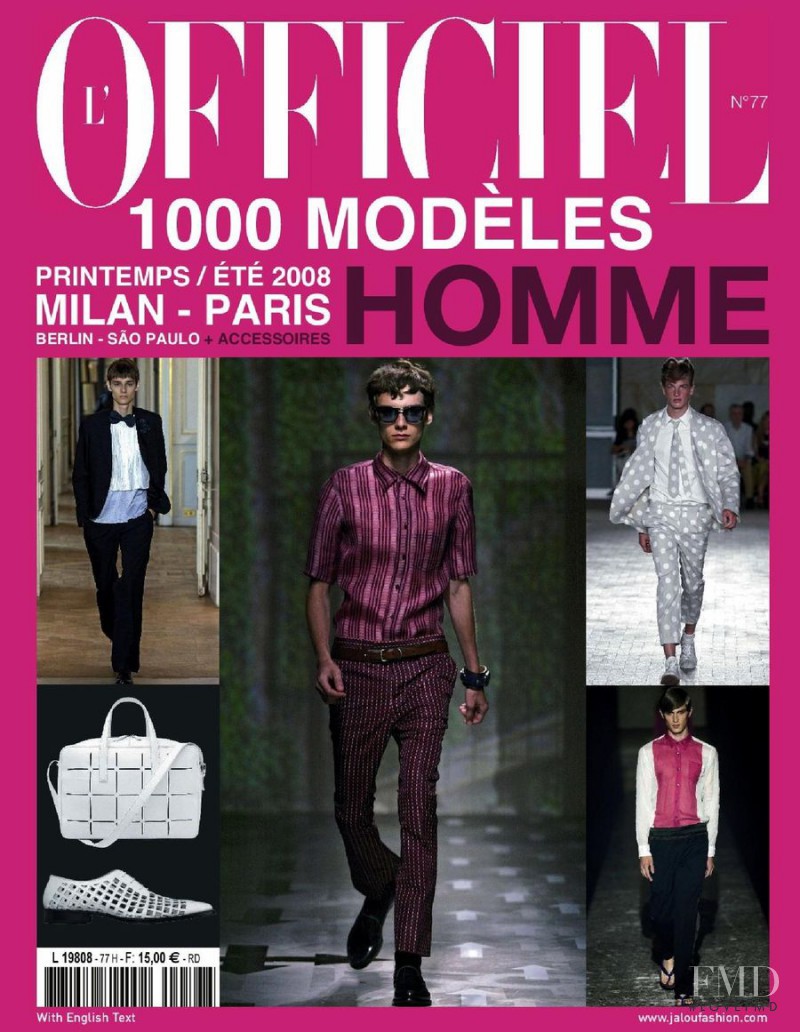  featured on the L\'Officiel 1000 Modele Hommes cover from May 2007